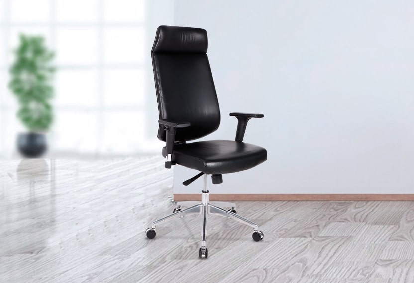 silla de cuero - Sillas de escritorio - silla ergonómica - sillas de oficina 